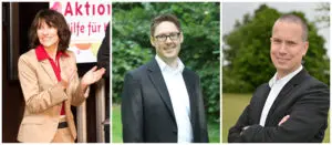 Der neue Vorstand von Aktion Hilfe für Kinder: Meike Rasch, Oliver Domsky, Dr. Carsten Roelecke (v.l.)