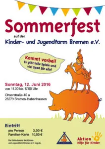 Flyer_Sommerfest_Kinder-und-Jugendfarm-Bremen_2016