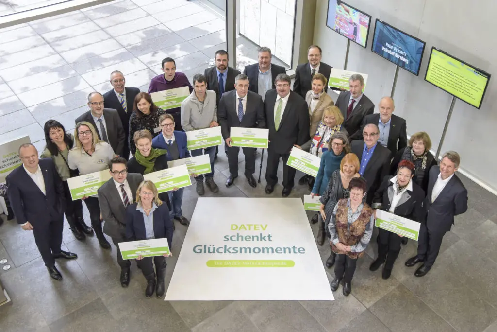 Die glücklichen Empfänger der DATEV-Weihnachtsspende 2016
